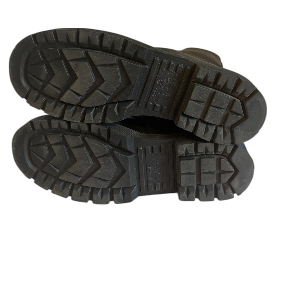 Dr. Martens 10934 Black Leather 10 Eye Cap Toe Combat Boots Mens 10 Womens 11 - Picture 6 of 10